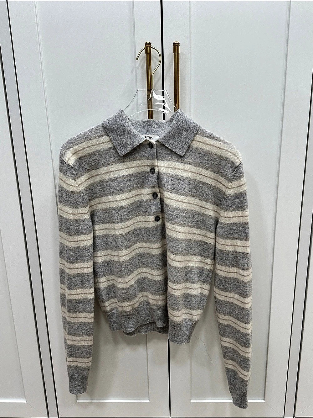 Aritzia Bare Cashmere Cellini Sweater in H Chrome/Light Burch